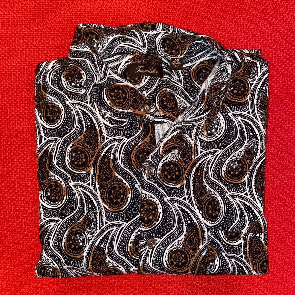 Tasso Elba Short Sleeve Collared Shirt